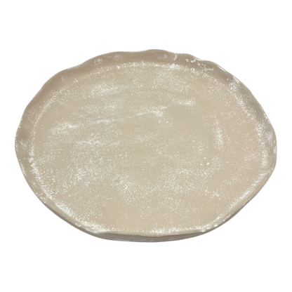 Mara Round Plate Medium 31x30x2.5cm Whitewash