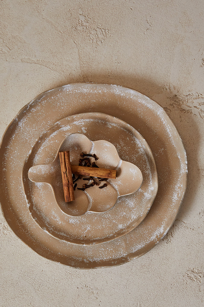Mara Round Plate Small 21x20x2cm Whitewash
