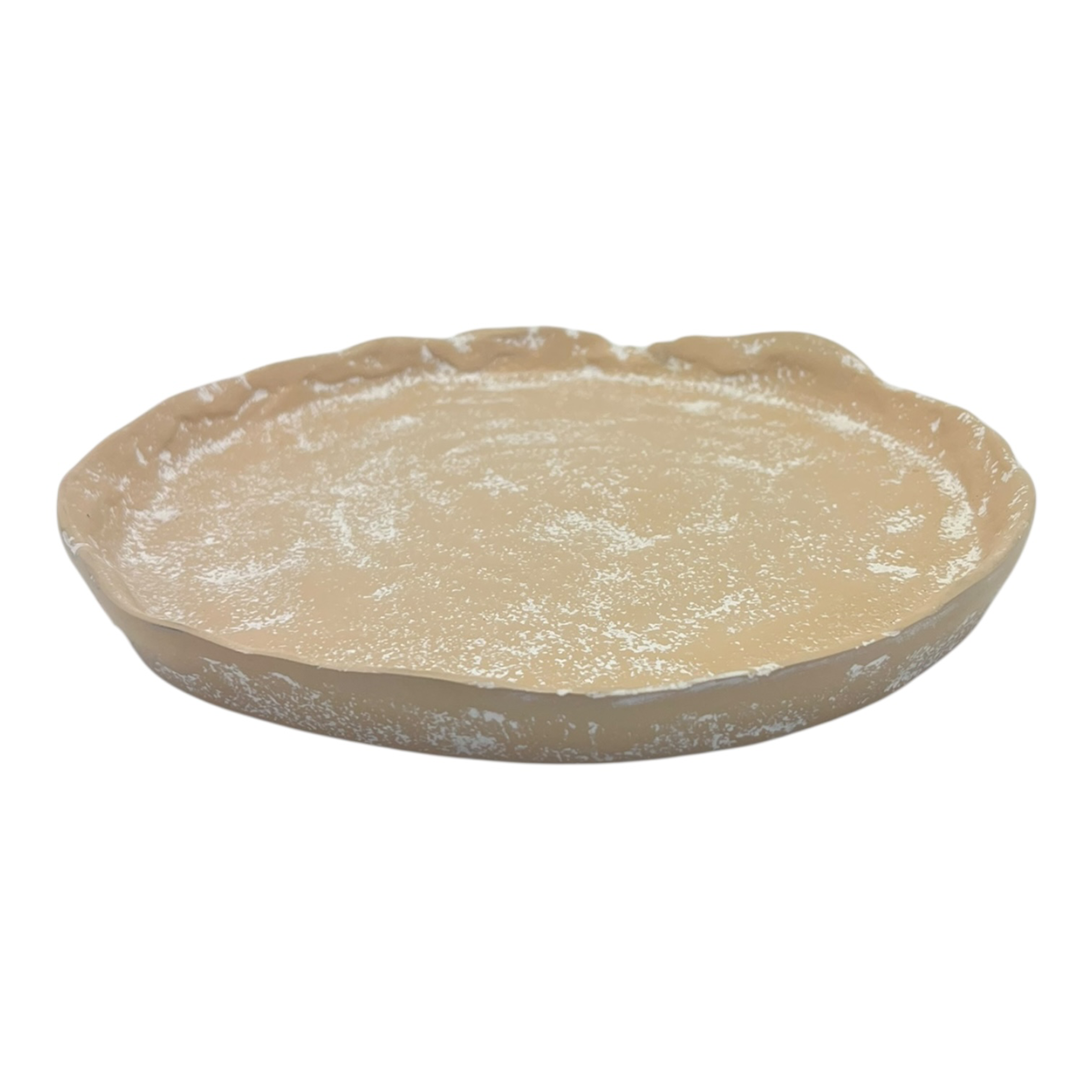 Mara Round Plate Small 21x20x2cm Whitewash