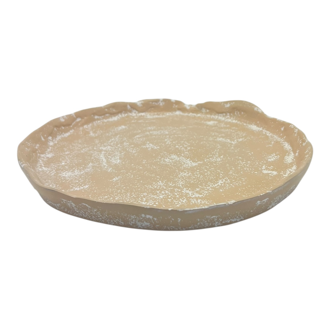 Mara Round Plate Small 21x20x2cm Whitewash; ETA Mid Septemeber