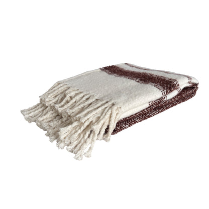 Marai Woven Throw 130x170cm Chocolate Multi