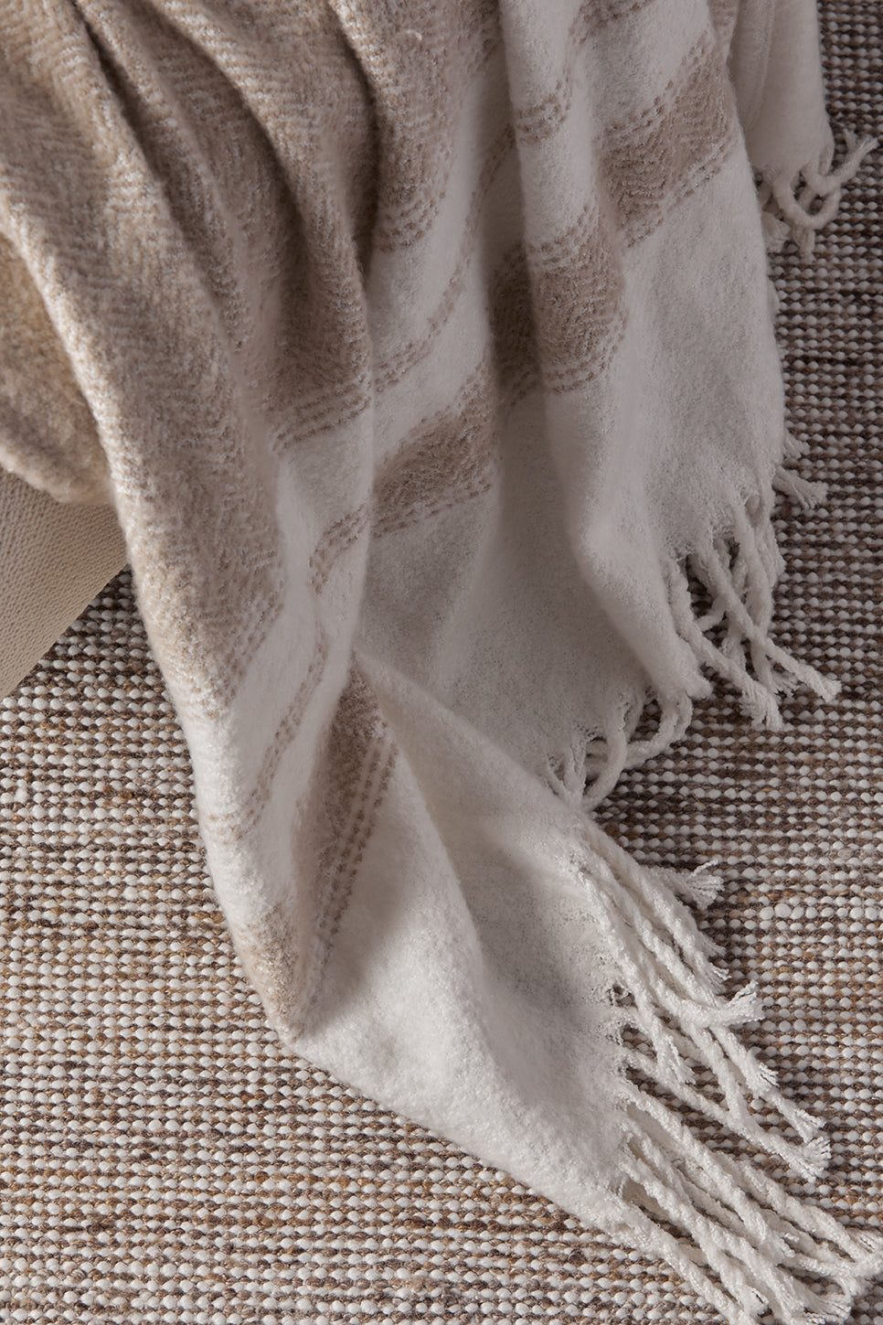 Marai Woven Throw 130x170cm Sand Multi