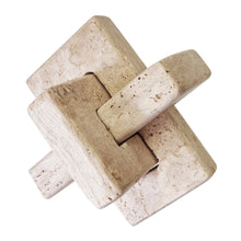 Load image into Gallery viewer, Maria Decorative Object 20x20x20cm Travertine Marble; ETA Mid April
