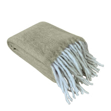 Load image into Gallery viewer, Michelle Faux Mohair Throw 130x170cm Dusty Green; ETA Mid April
