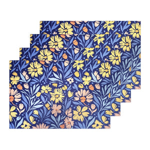 Millie Placemat 4pk 33x48cm Dusty Blue Multi