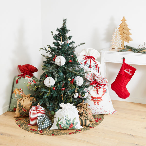 Mistletoe Christmas Jute Tree Skirt 120cm Natural