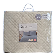 Load image into Gallery viewer, Morris Microfiber Prewashed Ultrasonic Quilted Coverlet King Beige; ETA Mid March
