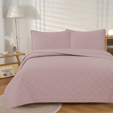 Load image into Gallery viewer, Morris Microfiber Prewashed Ultrasonic Quilted Coverlet Queen Blush; ETA Mid March
