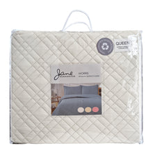 Load image into Gallery viewer, Morris Microfiber Prewashed Ultrasonic Quilted Coverlet King Light Cream; ETA Mid March
