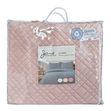 Load image into Gallery viewer, Morris Microfiber Prewashed Ultrasonic Quilted Coverlet Queen Blush; ETA Mid March
