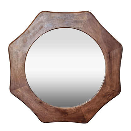 Nicole Mirror Round 80cm Natural