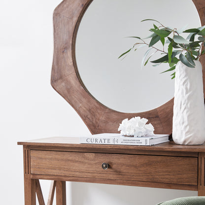 Nicole Mirror Round 80cm Natural