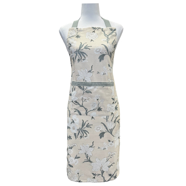Nordhem Floral Apron 83x68x0.2cm Warm Beige; ETA Early October