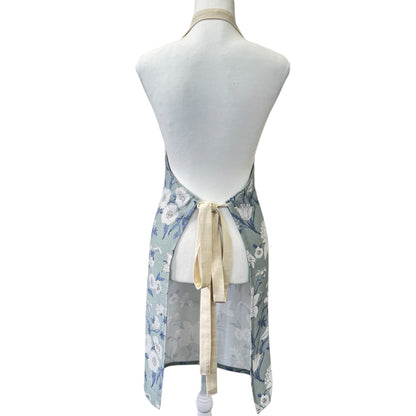Nordhem Floral Apron 83x68x0.2cm Blue Grey