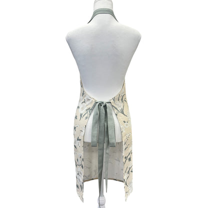 Nordhem Floral Apron 83x68x0.2cm Warm Beige