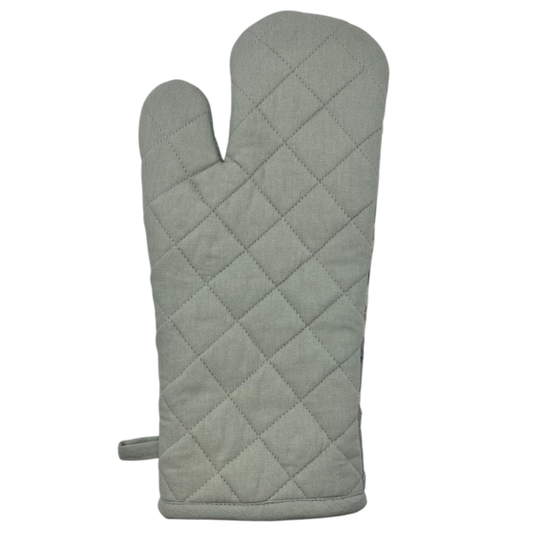 Nordhem Oven Mitt 2pk 19x35x0.2cm Blue Grey Floral; ETA Early October