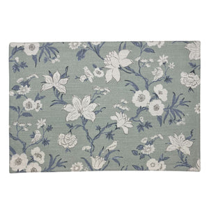 Nordhem Placemat Set of 4 33x48x0.2cm Blue Grey Floral Multi; ETA Early October