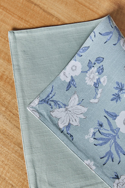 Nordhem Placemat Set of 4 33x48x0.2cm Blue Grey Floral Multi