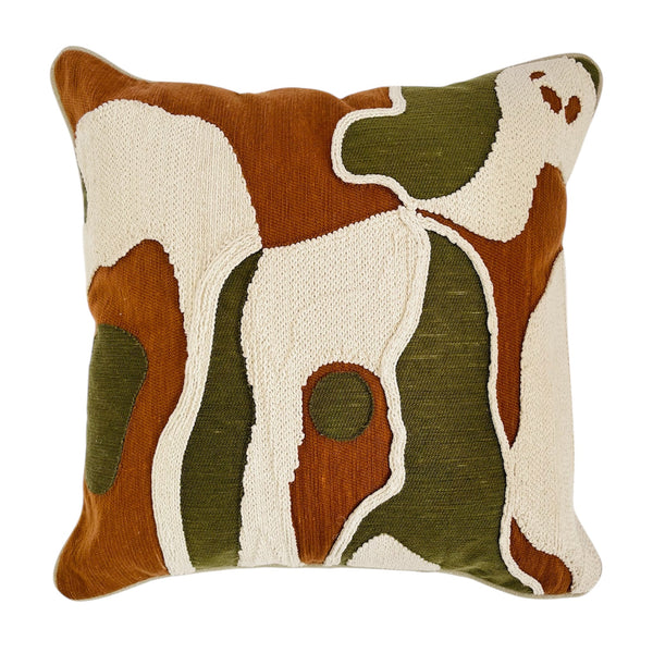 Nyla Cushion 50x50x0.5cm Ochre & Green Multi; ETA Early October