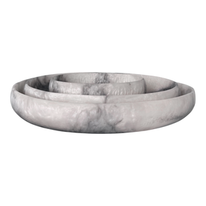 Orion Organic Resin Bowl 36.3x31.2x5cm Grey Stone Matt; ETA Early October