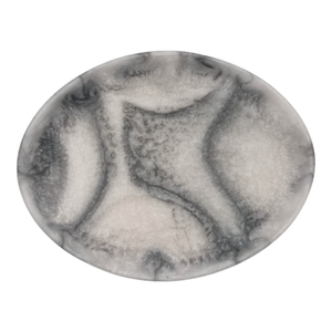 Orion Oval Tray 31.2x24x3.4cm Grey Stone Matt; ETA Early October
