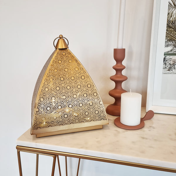 Ostra Candle Holder Large 19.5x13x4.5cm Clay