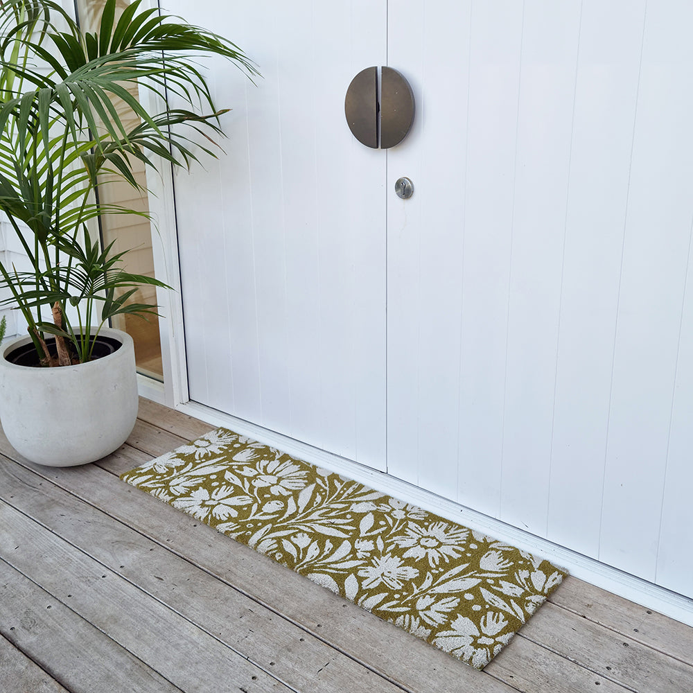 PVC Backed Coir Mat 40x120cm Kennedy