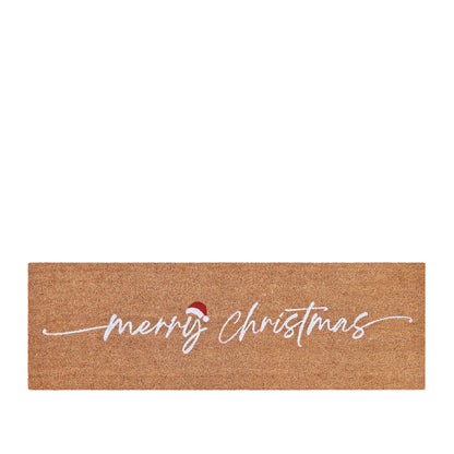 PVC Backed Coir Mat 40x120x1.5cm Merry Christmas