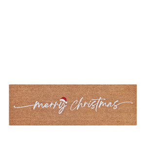 PVC Backed Coir Mat 40x120cm Merry Christmas