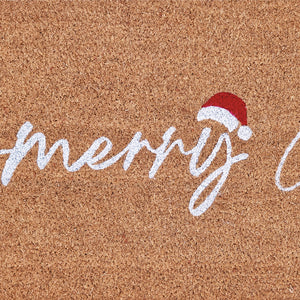 PVC Backed Coir Mat 40x120cm Merry Christmas