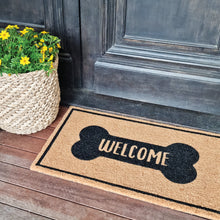 Load image into Gallery viewer, PVC Backed Coir Mat 45x75cm Dog Welcome
