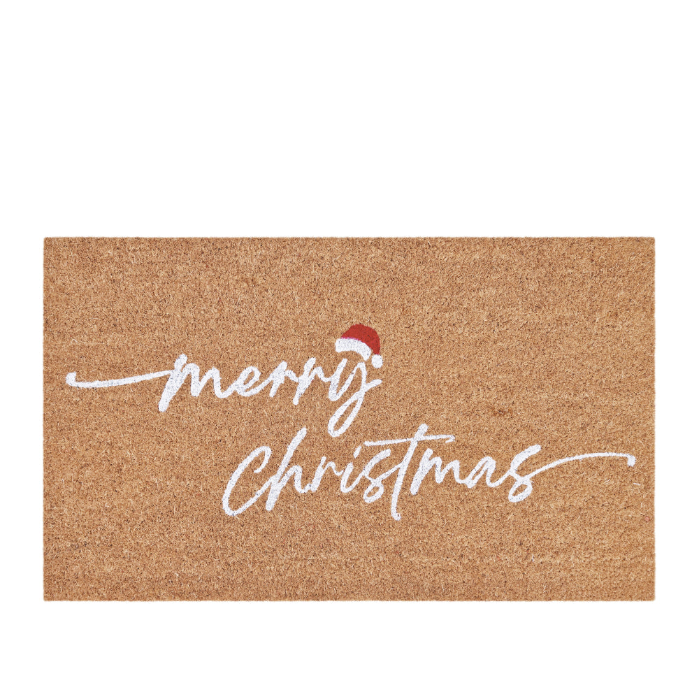 PVC Backed Coir Mat 45x75x1.5cm Merry Christmas