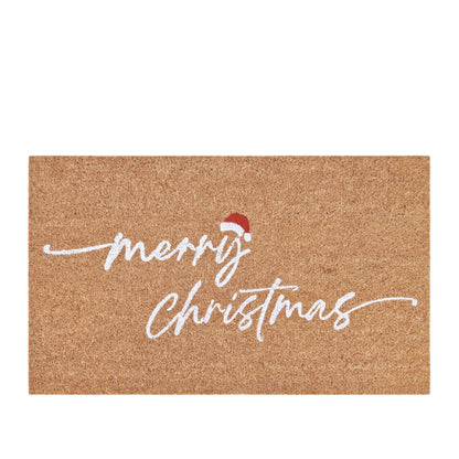 PVC Backed Coir Mat 45x75x1.5cm Merry Christmas