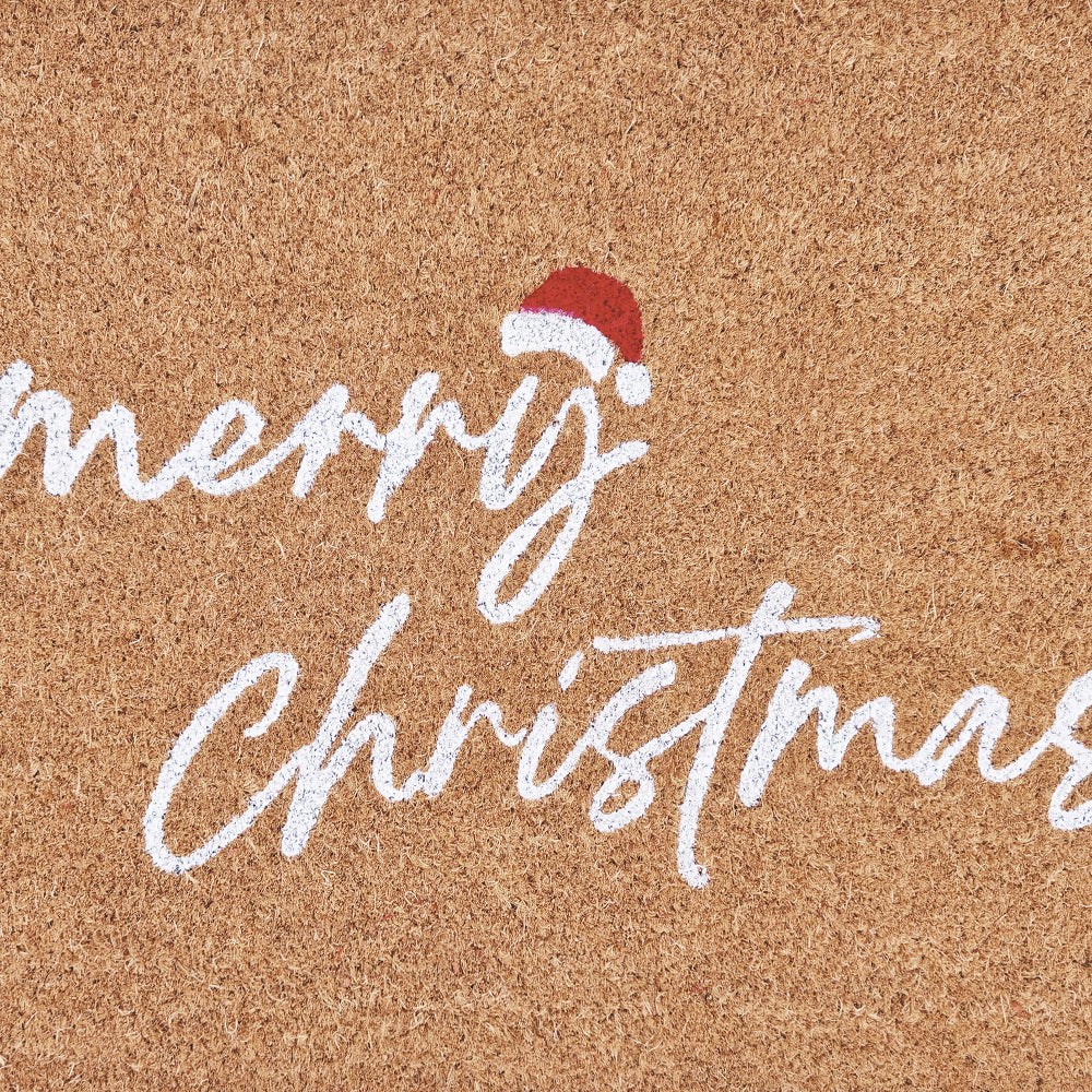 PVC Backed Coir Mat 45x75x1.5cm Merry Christmas