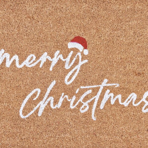PVC Backed Coir Mat 45x75x1.5cm Merry Christmas