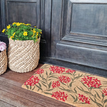 Load image into Gallery viewer, PVC Backed Coir Mat 45x75cm Native Flower
