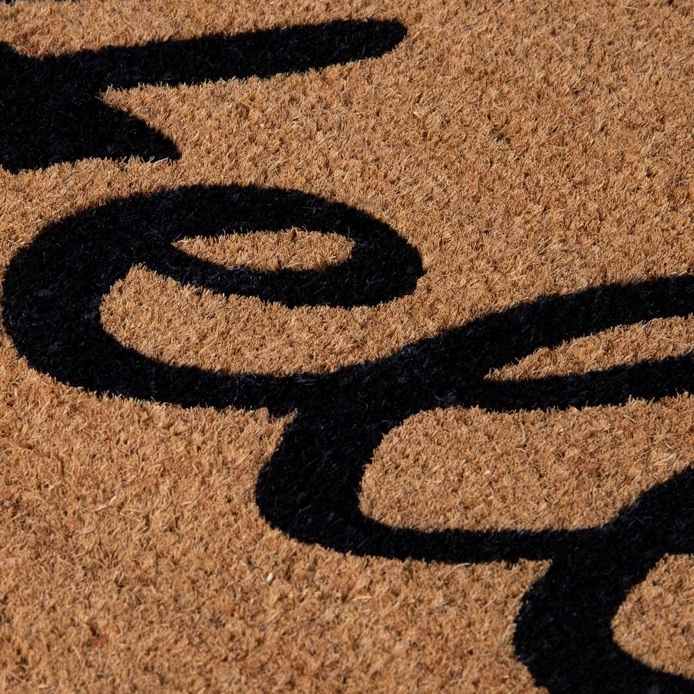 PVC Backed Coir Printed Mat 45x75cm Hello