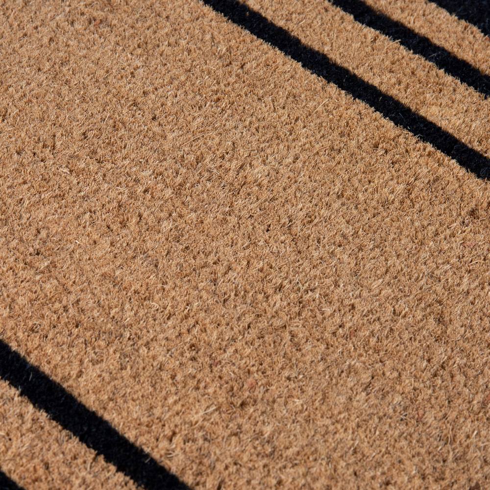 PVC Backed Coir Printed Mat 45x75x1.5cm Rectangular Lines