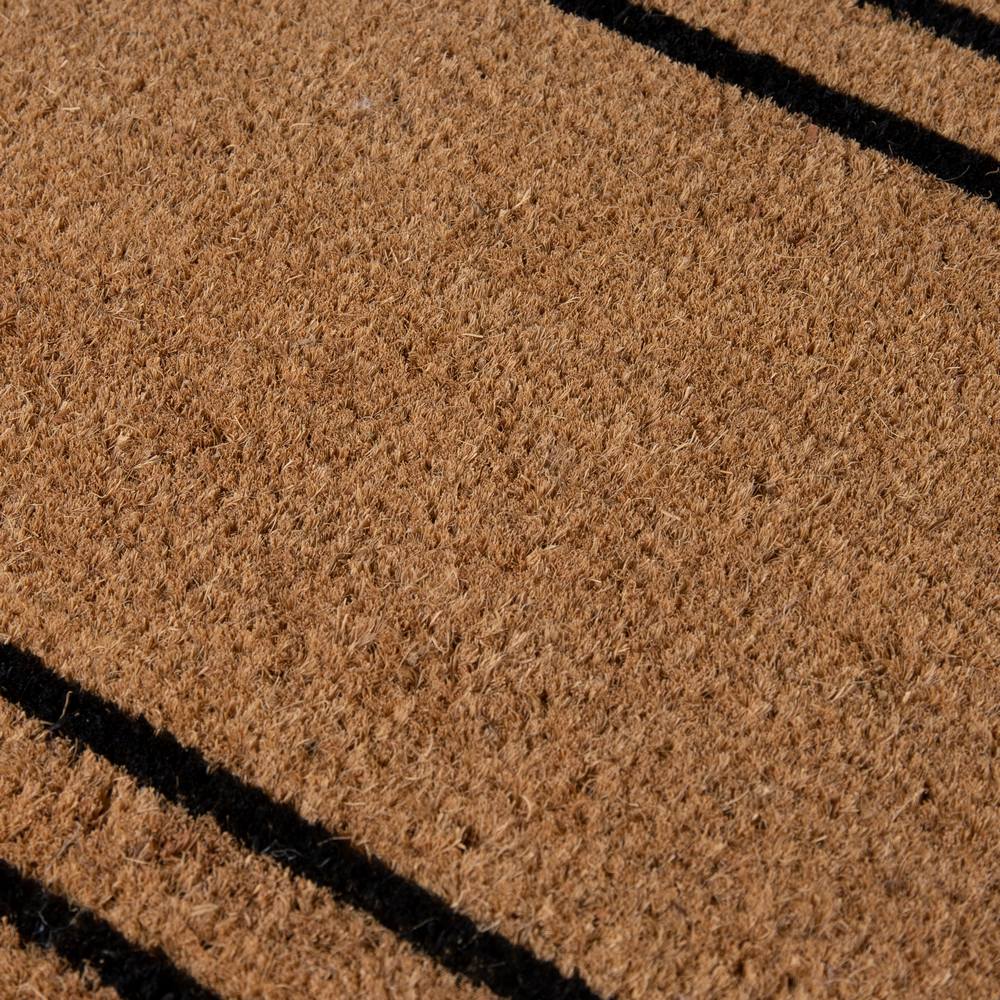 PVC Backed Coir Printed Mat Ranchslider 40x120x1.5cm Rectangular Lines