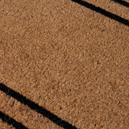 PVC Backed Coir Printed Mat Ranchslider 40x120x1.5cm Rectangular Lines