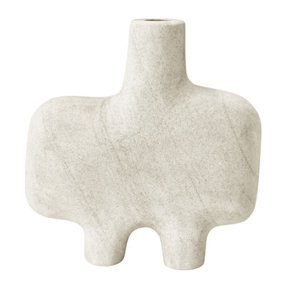 Pamela Irregular Vase 20x7.5x25cm Cream