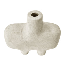 Load image into Gallery viewer, Pamela Irregular Vase 20x7.5x25cm Cream; ETA Mid April
