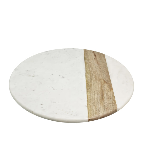 Percy Lazy Susan 40cm Marble & Natural