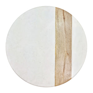 Percy Lazy Susan 40cm Marble & Natural