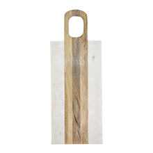 Load image into Gallery viewer, Percy Serving Board Rectangle 42x16cm Marble &amp; Natural
