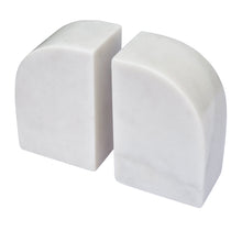 Load image into Gallery viewer, Percy Set of 2 Book Ends Curved 14.5x9.5x6cm Marble
