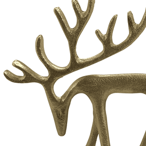 Prancer Deco Reindeer 15x3.5x15cm Gold