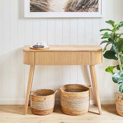 Pratt Console Table 100x35x80cm Oak