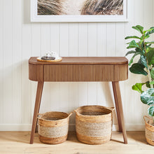 Load image into Gallery viewer, Pratt Console Table 100x35x80cm Walnut; ETA Late March
