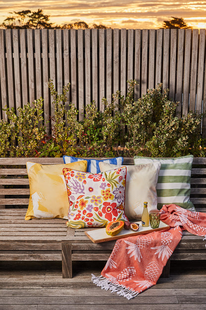 Radiance Outdoor Cushion 50x50x12cm Coral Multi